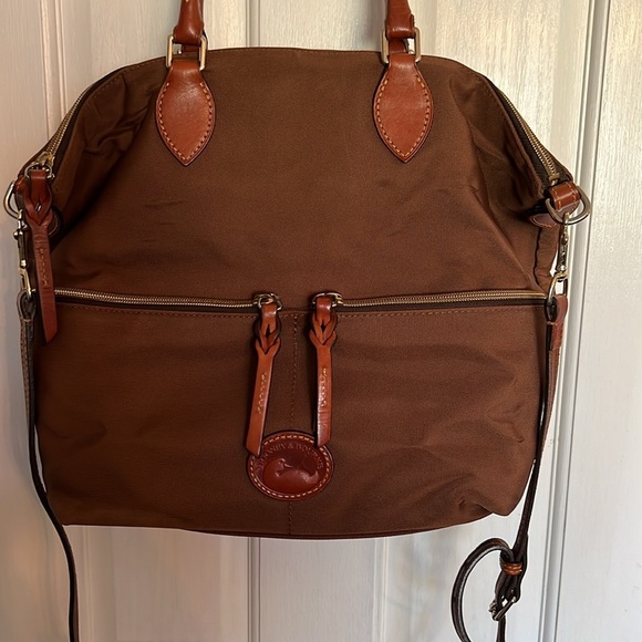 Dooney & Bourke brown canvas bag EUC - Picture 2 of 16